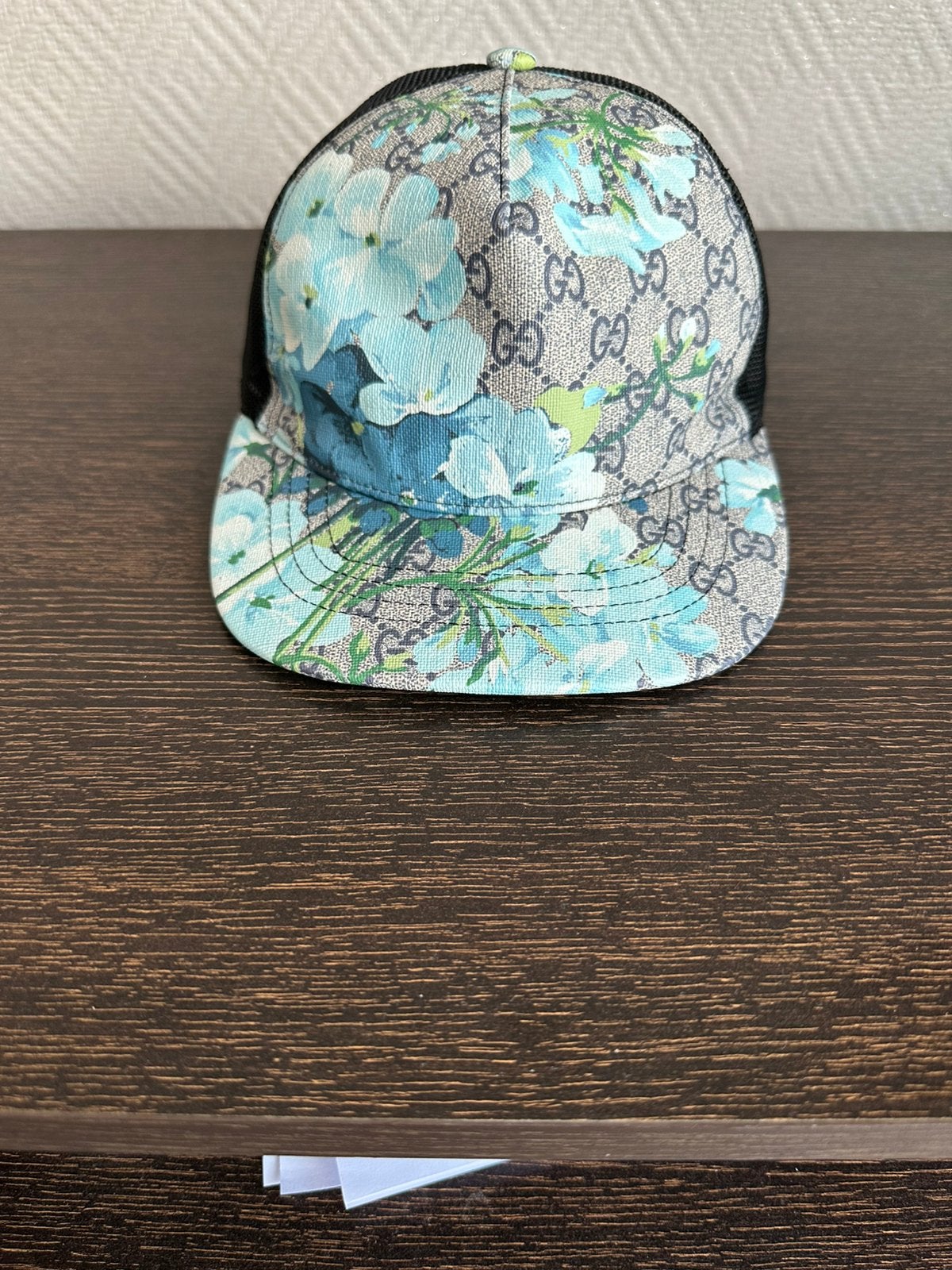 Casquette gucci fleur bleu, Ophalen of Verzenden, Pet