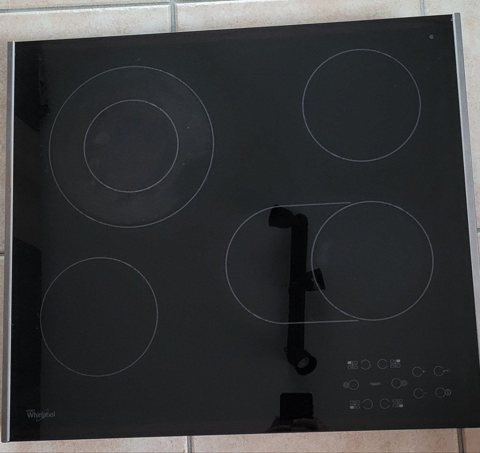 Taque vitrocéramique Whirlpool AKT 8210 LX – Très bo, Electroménager, Utilisé, Encastré, Électrique, 4 zones de cuisson