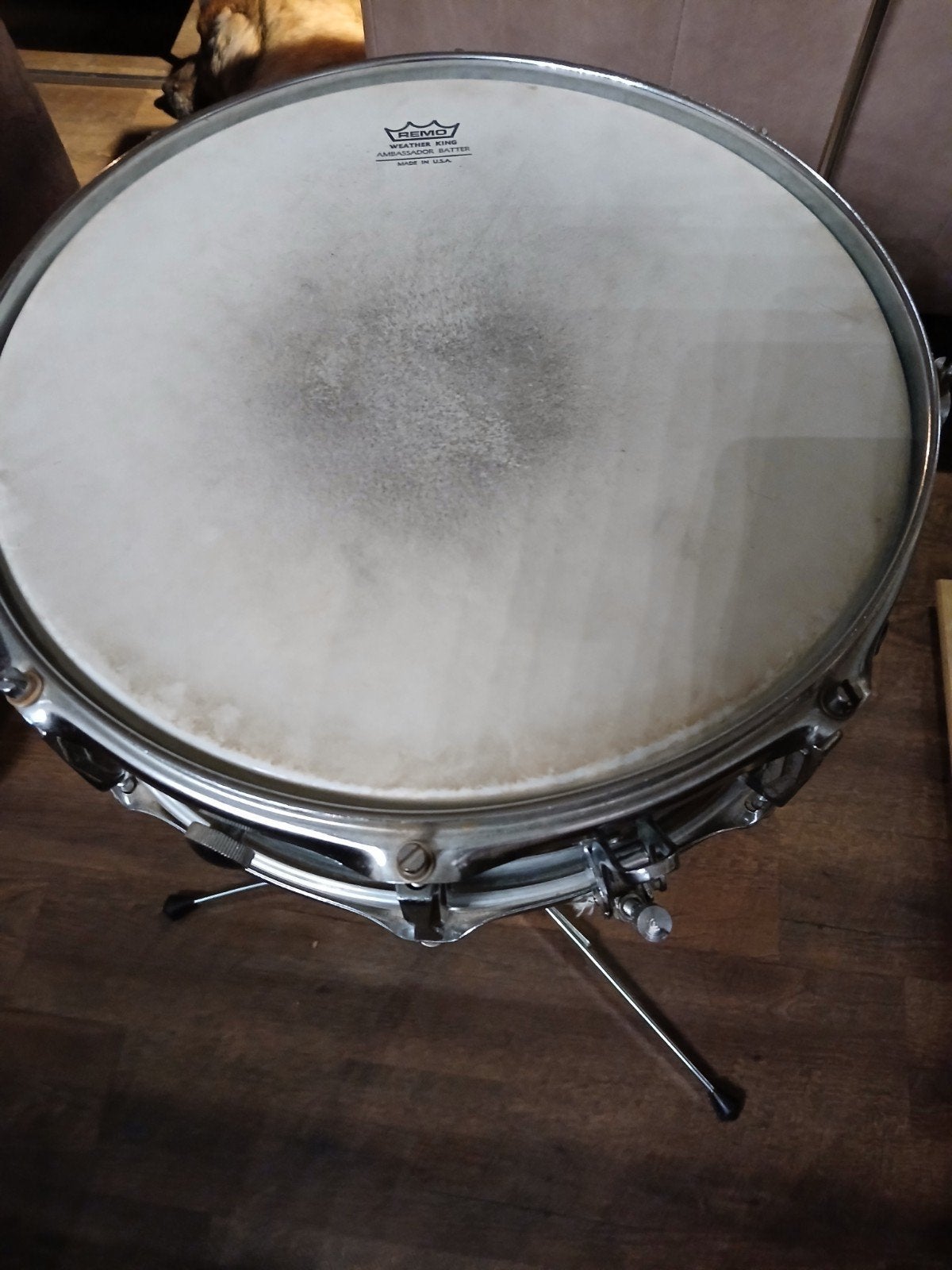 Tambour Remo Ambassador Batter USA, Musique & Instruments, Enlèvement ou Envoi, Utilisé, Tambour