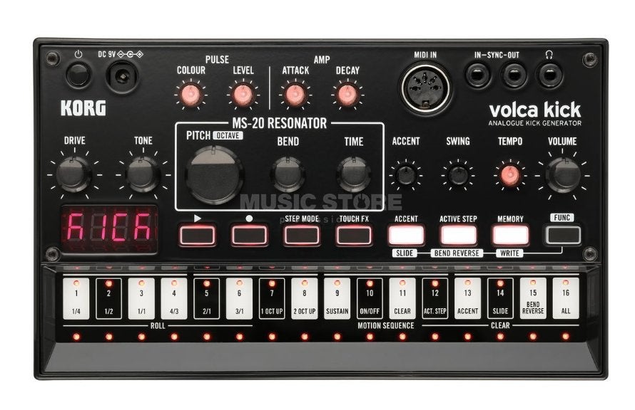 Korg Volca Kick met case, Muziek en Instrumenten, Drumcomputers, Ophalen of Verzenden, Zo goed als nieuw, Korg