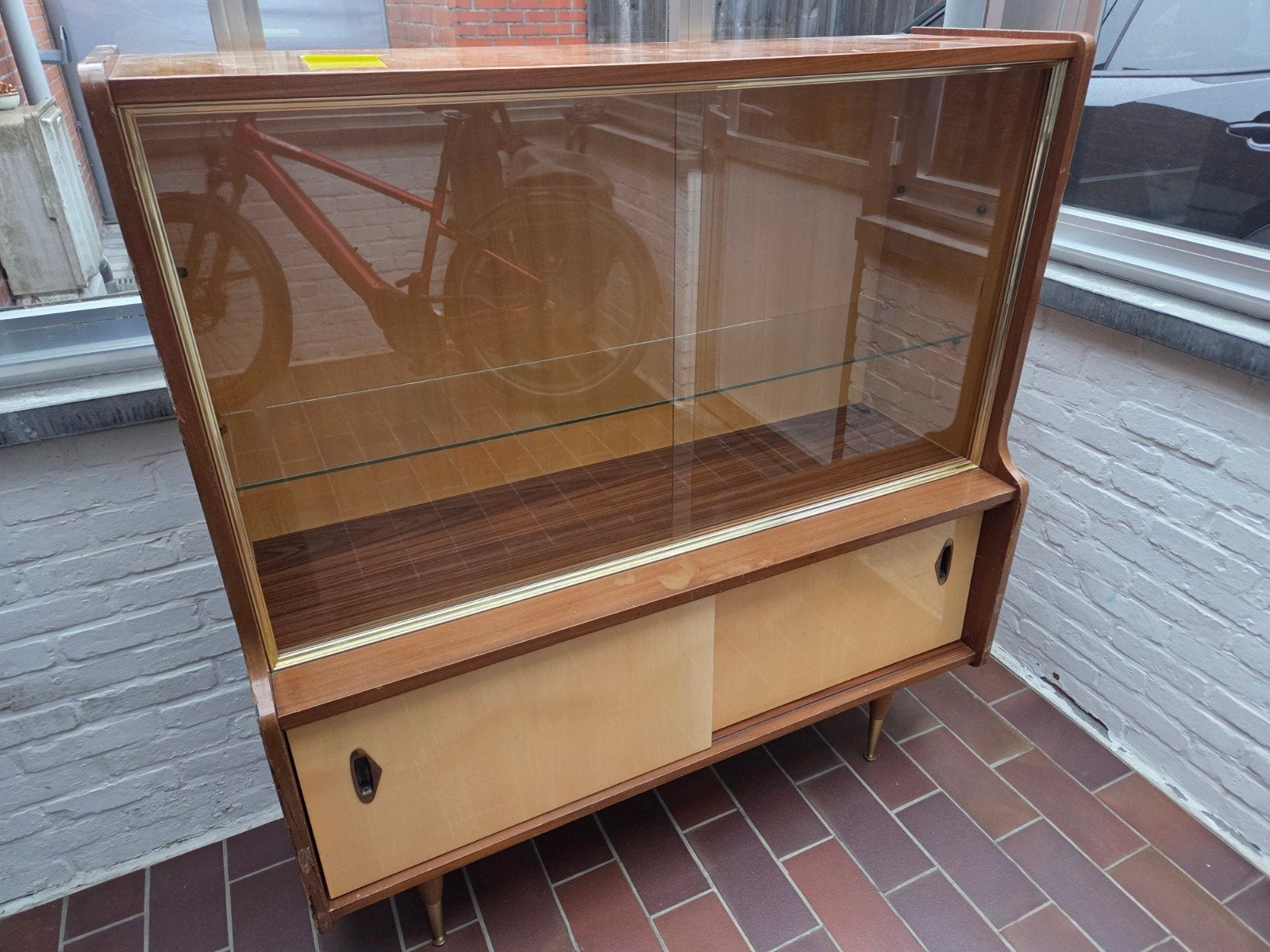 vintage kast, Ophalen, 100 tot 150 cm, 75 cm of meer, Gebruikt