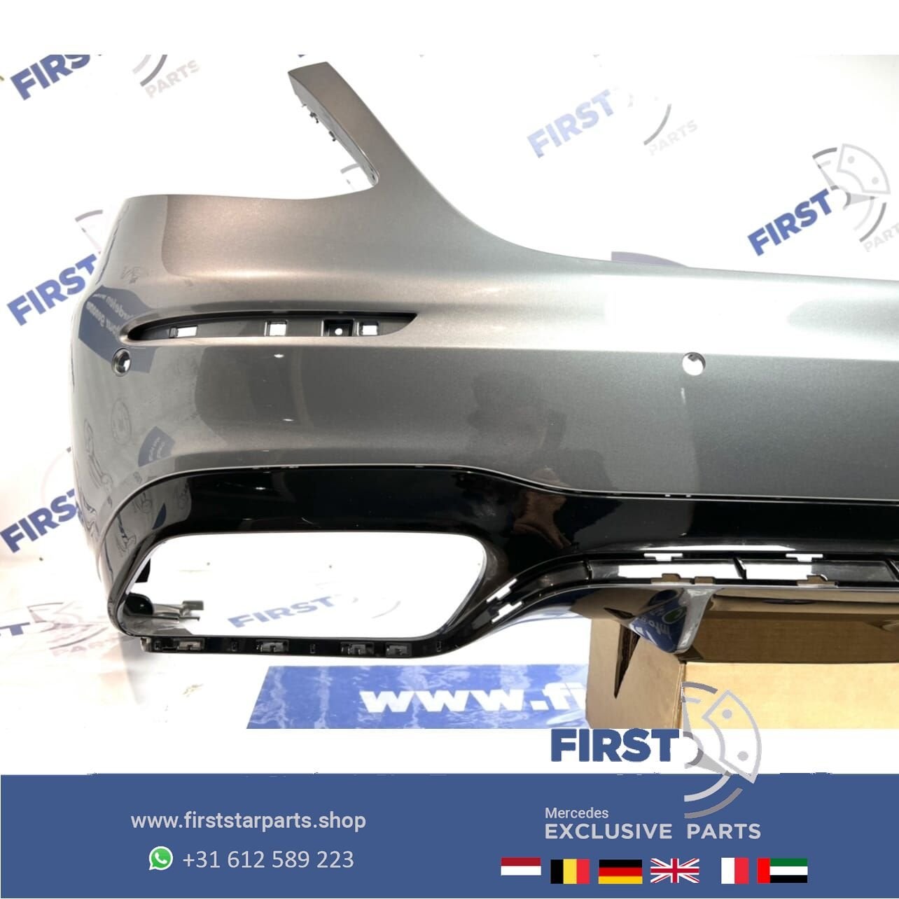W213 E63 E63S AMG ACHTERBUMPER + DIFFUSER Mercedes E Klasse, Gebruikt, -, Ophalen of Verzenden, Achter