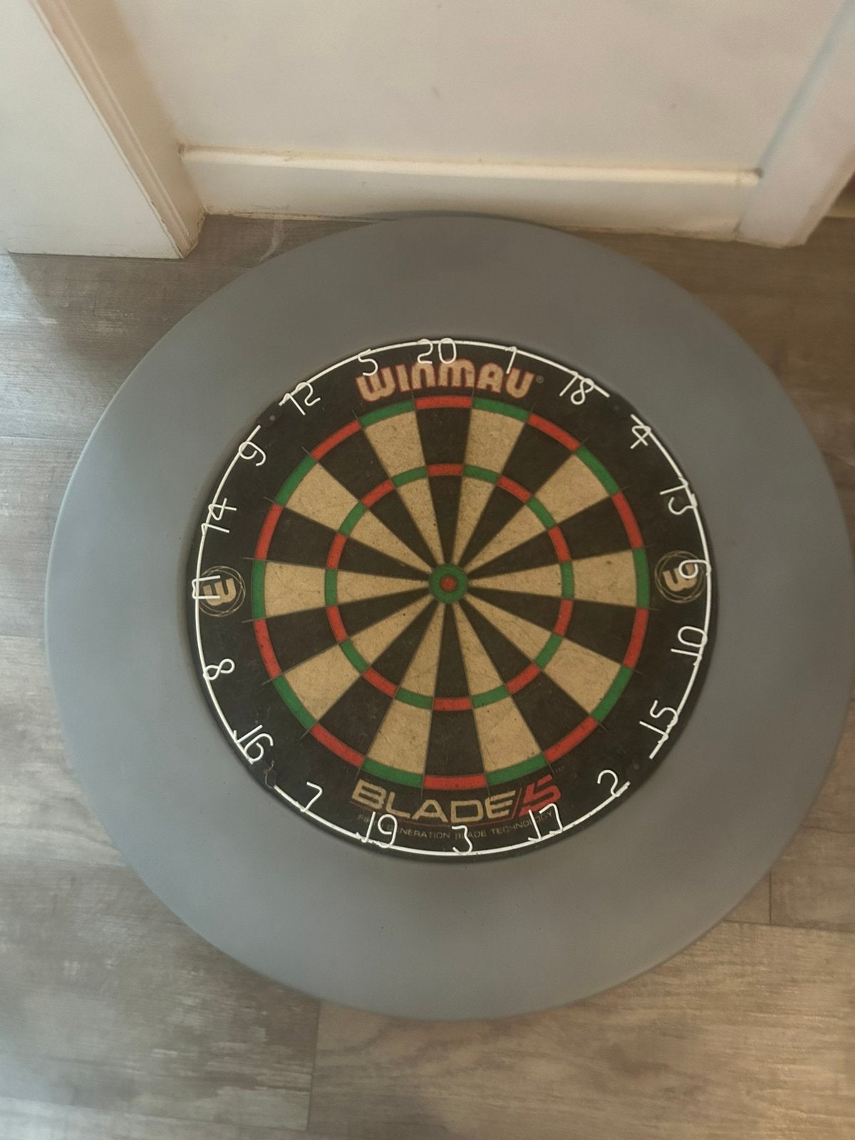 Dartsblok met ring, Sport en Fitness, Darts, Ophalen, Gebruikt