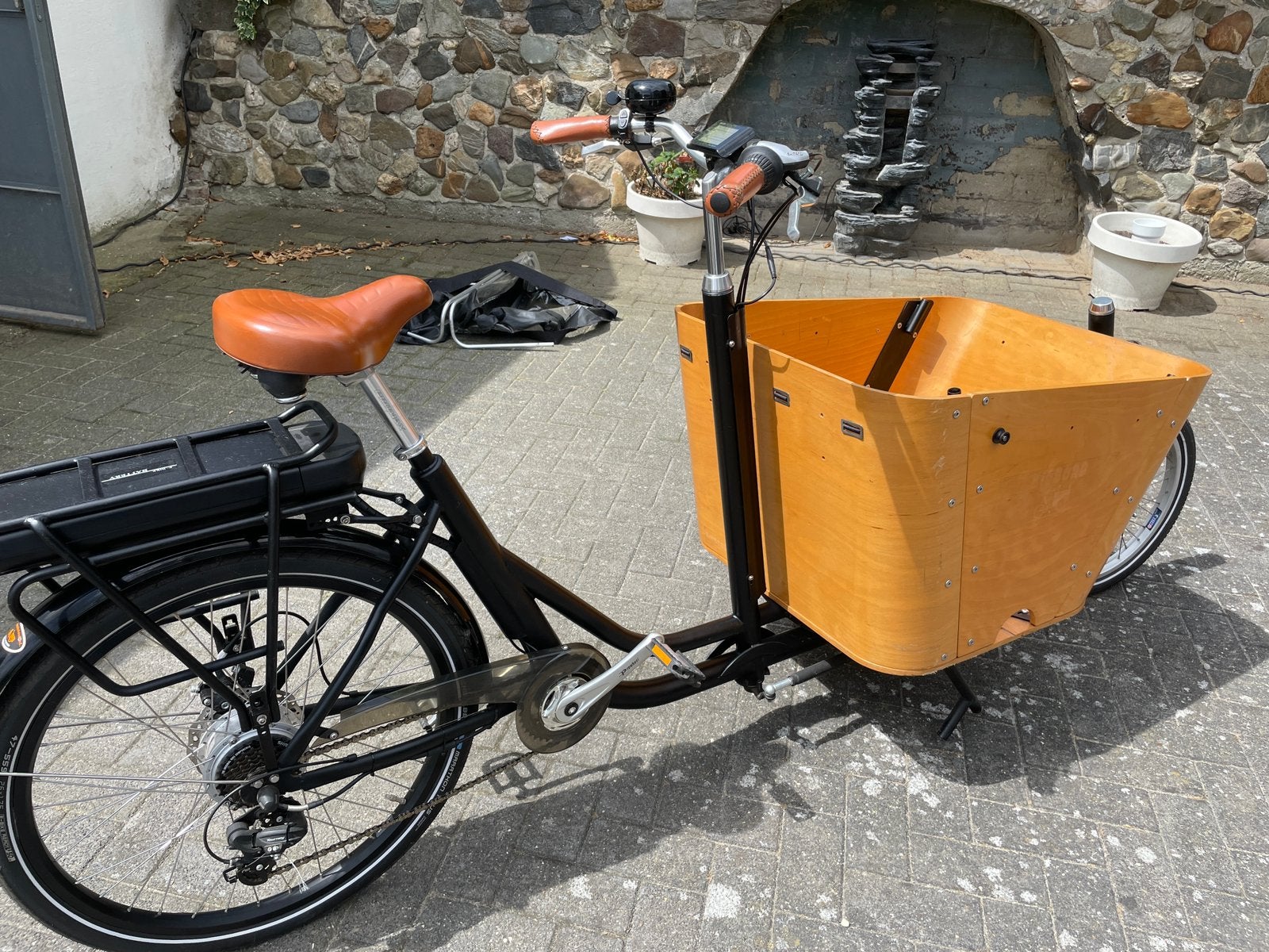 Bakfiets dames elektrische, Fietsen en Brommers, Ophalen, Zo goed als nieuw