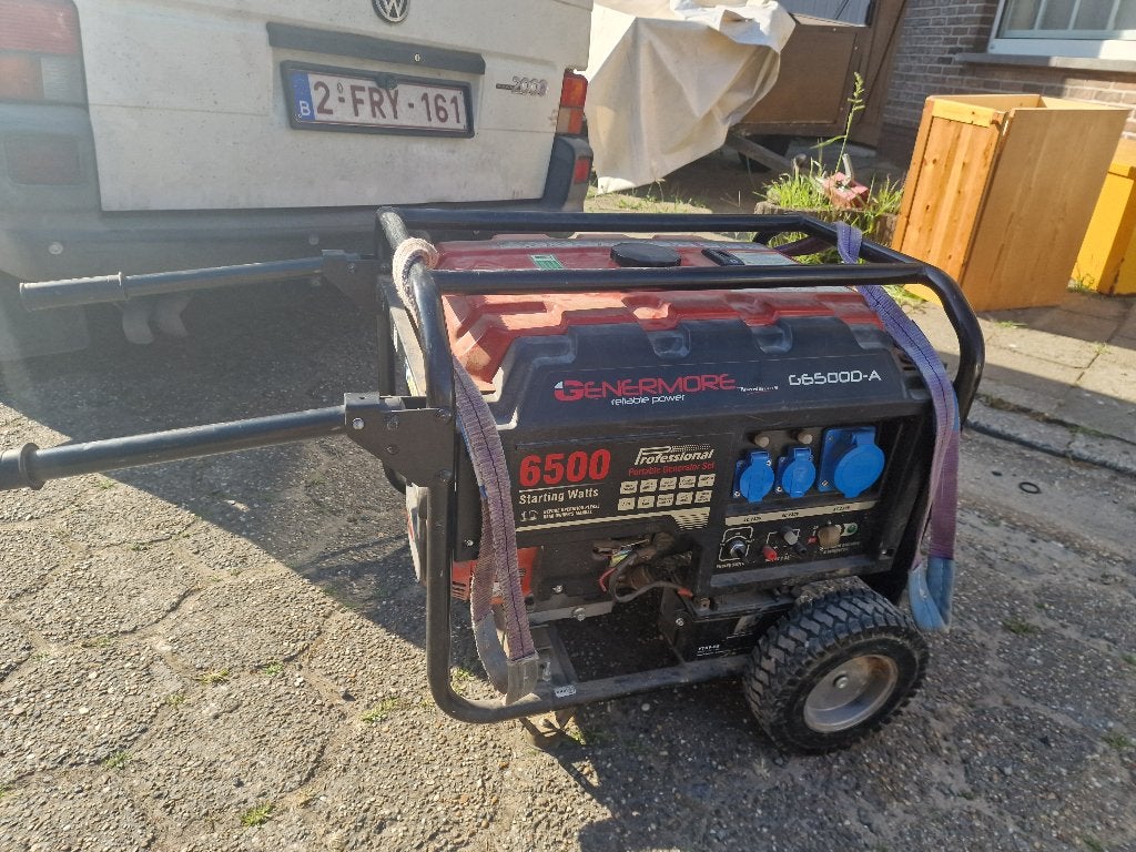 generator 6500W, Bricolage & Construction, Générateurs, 5 à 10 kVA, Comme neuf, Démarrage électrique, Enlèvement