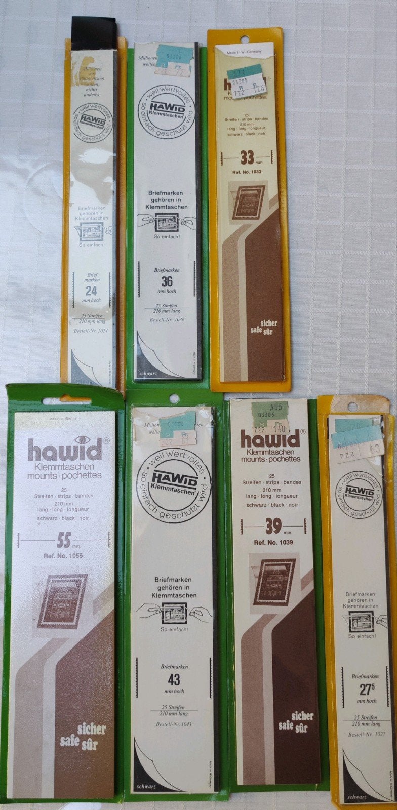 pochettes pour timbres