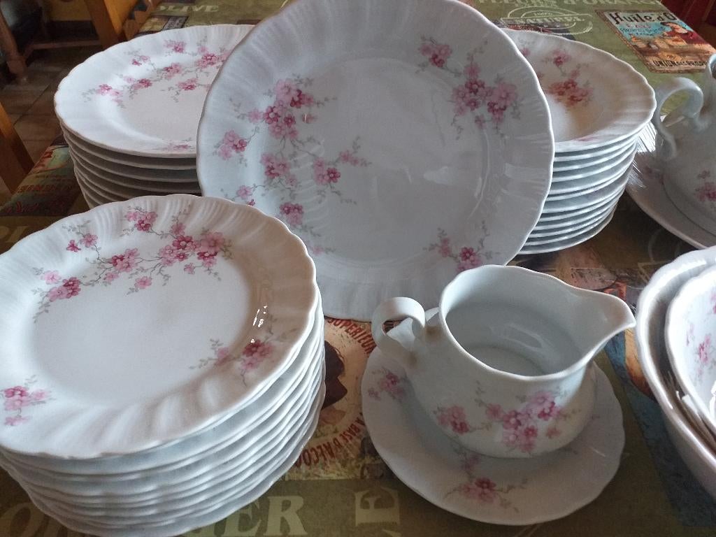 Service a diner 12 personnes Porcelaine Winterling Bavaria, Enlèvement, Comme neuf, Porcelaine, Service complet