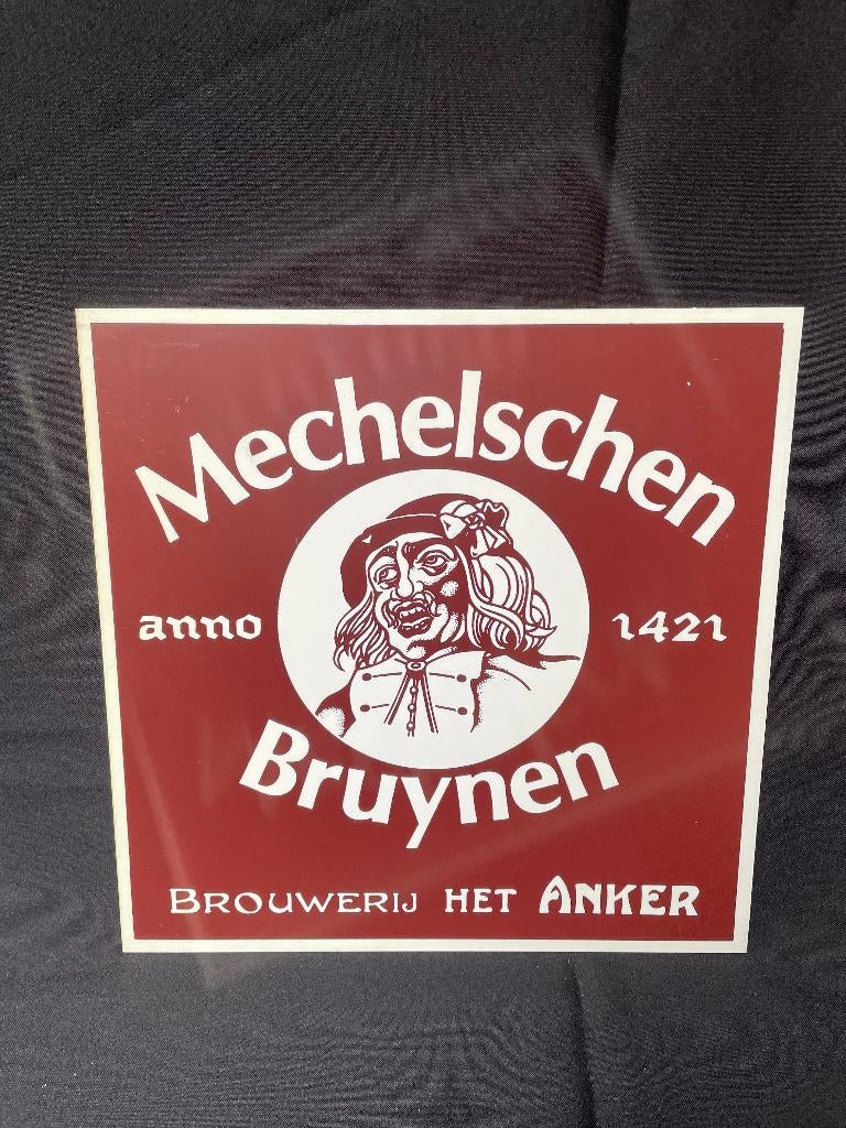 reclamebord Mechelschen Bruynen, Verzamelen, Ophalen, Zo goed als nieuw, Reclamebord, Plaat of Schild, Overige merken