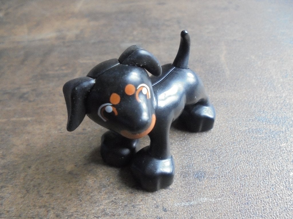 Lego Duplo Animal Dog with Black Ears (zie foto's) 2, Ophalen of Verzenden, Gebruikt, Losse stenen, Duplo