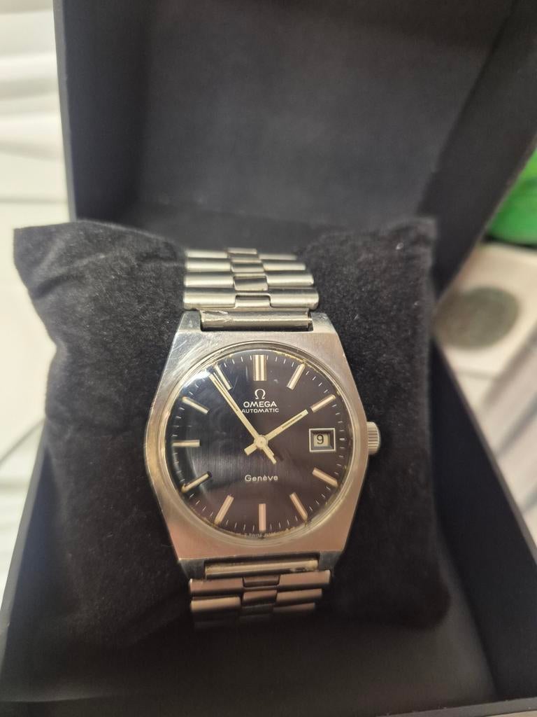 Montre Oméga Genève automatique, Acier, Acier, Omega