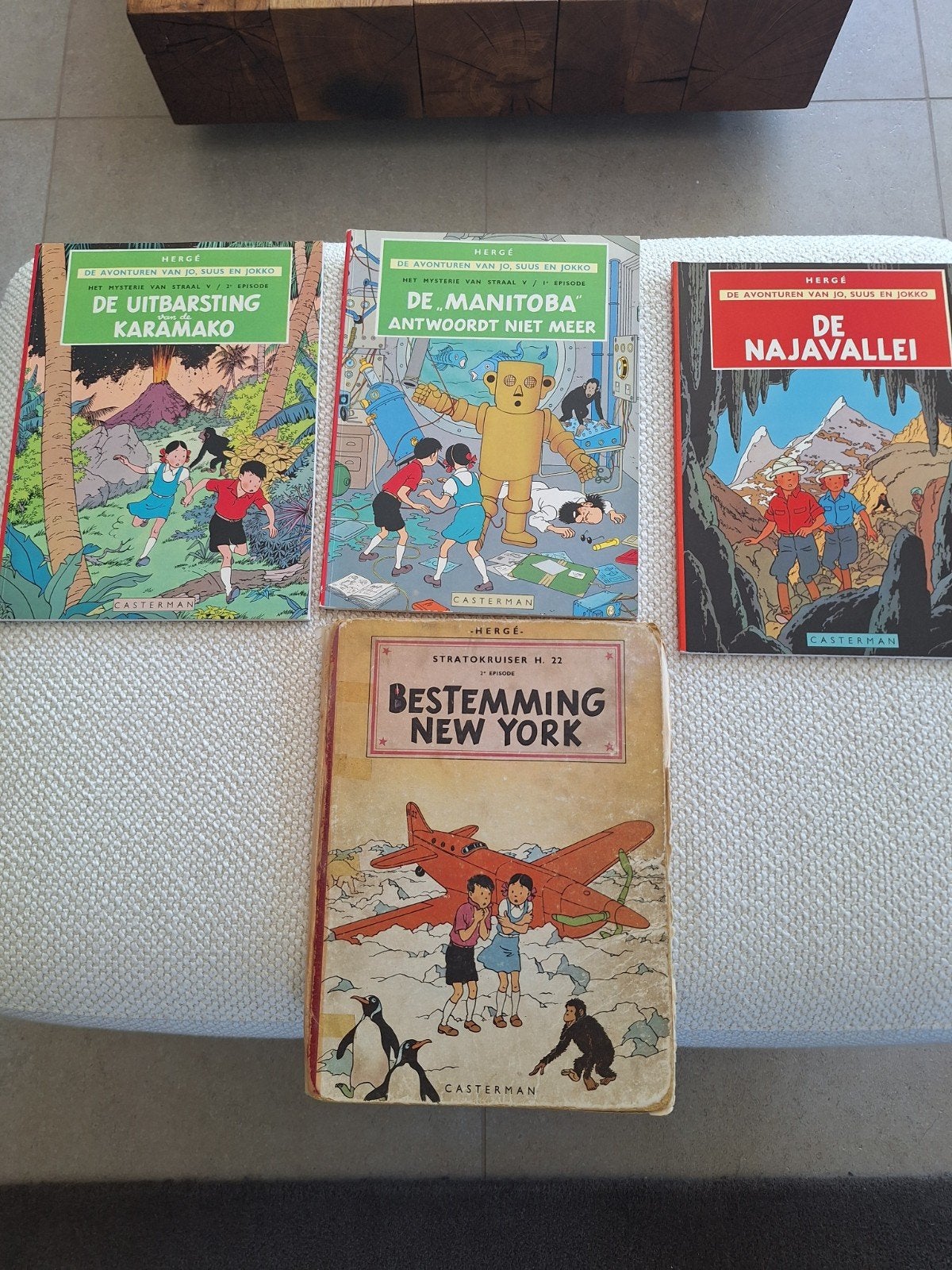 De avonturen van Jo, Suus en Jokko van Hergé (4 stuks), Boeken, Ophalen