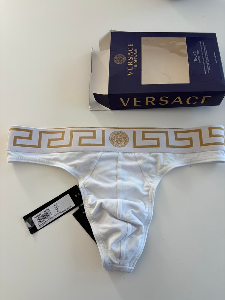 Versace Heren String, Kleding | Heren, Verzenden, Wit, Slip
