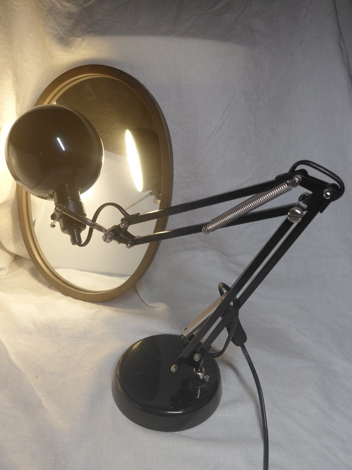Gearticuleerde zwarte bureaulamp - IKEA FORSÅ, Bureaulamp, Ophalen of Verzenden, Zwart, IKEA