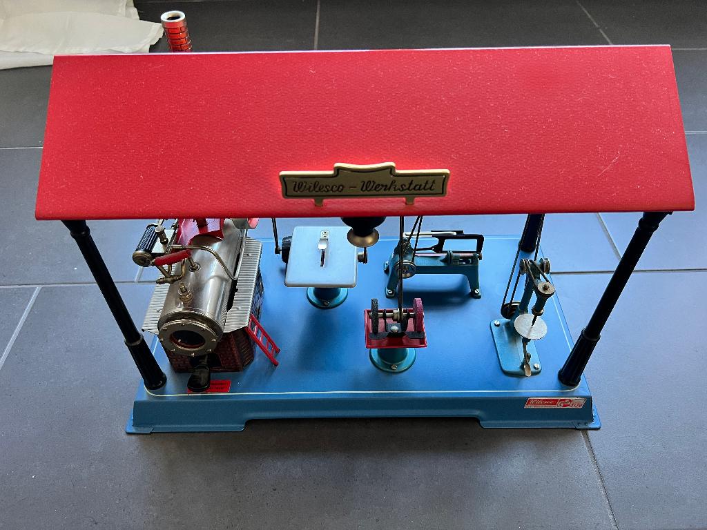 Wilesco D141 Machine à vapeur avec atelier, Hobby & Loisirs créatifs, Enlèvement ou Envoi, Utilisé