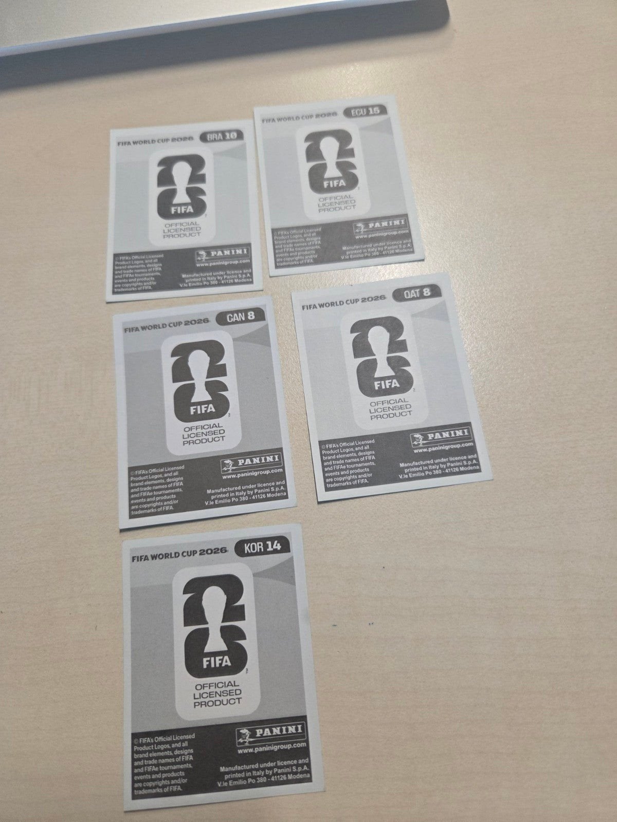 Stickers Panini à changer, Enlèvement