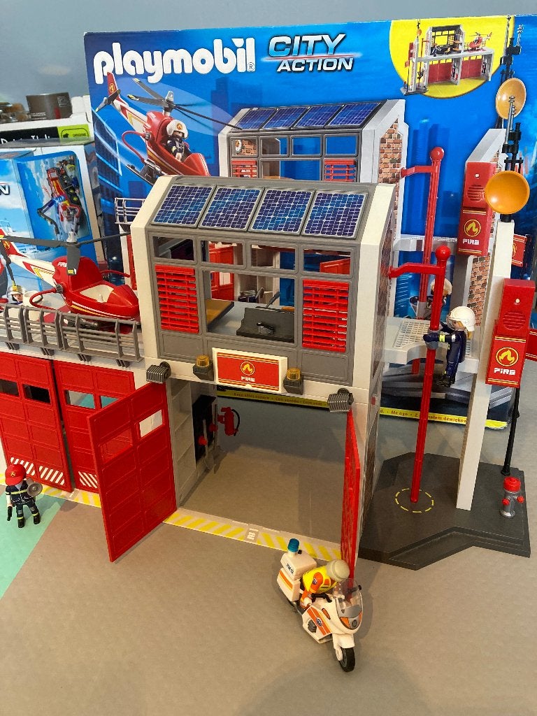 Playmobil City Action 9462 - Grote brandweerkazerne, Kinderen en Baby's, Speelgoed | Playmobil, Ophalen, Complete set, Overige typen