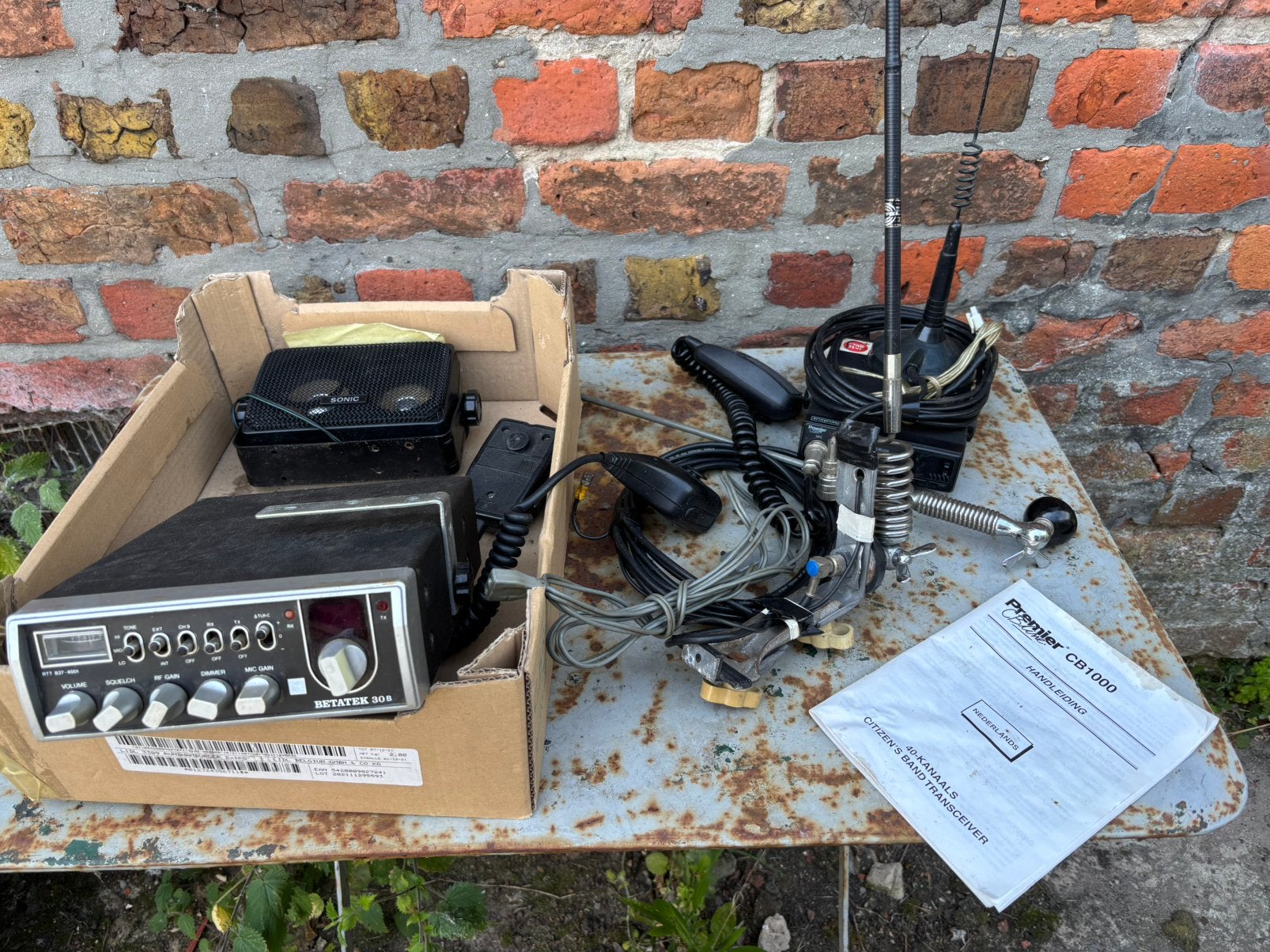 Cb zender lot zenders antennes in goede staat, Ophalen of Verzenden, Zo goed als nieuw, Zender
