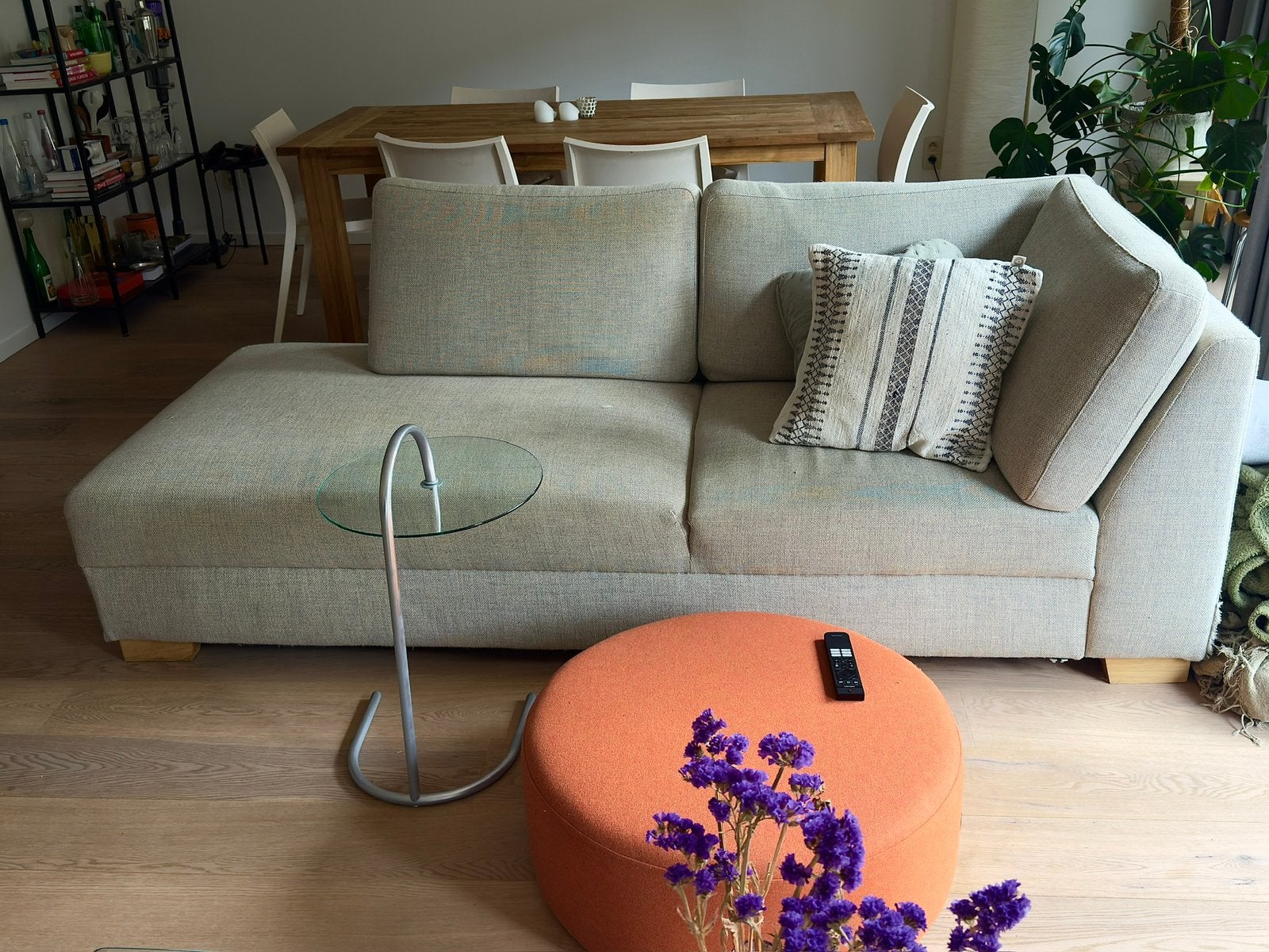SÖRVALLEN IKEA 2-zitsbank met chaise longue | Lichtgrijs, Enlèvement, Comme neuf, Tissus
