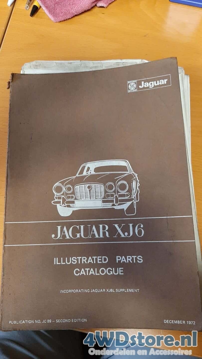 Jaguar XJ6 Parts Catalogue December 1972, Ophalen of Verzenden