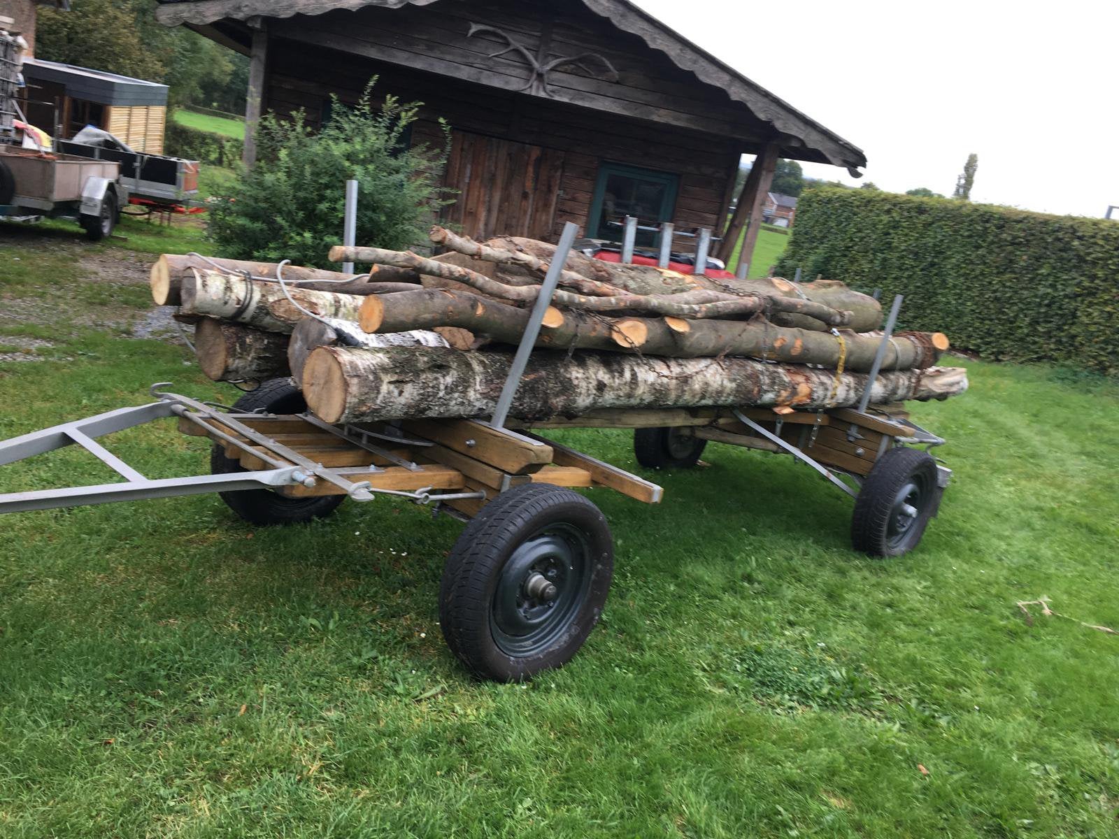 Remorque forestière pour bois long, Enlèvement, Utilisé