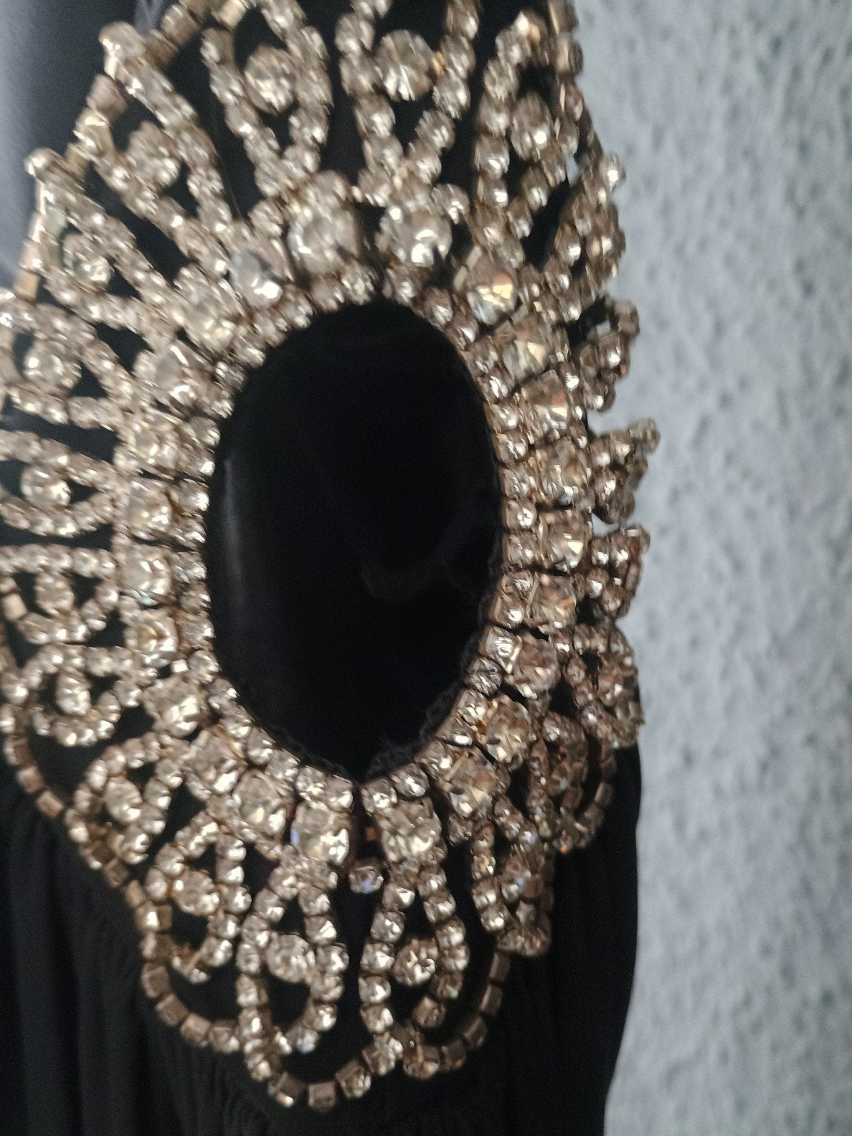 Lange japon met Swarovski strapless S, Robe de gala, Enlèvement ou Envoi, Taille 36 (S), Comme neuf