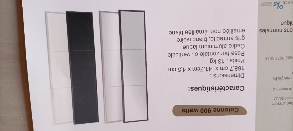 Radiateur, 800 watts ou plus, Moins de 60 cm, Comme neuf, Enlèvement