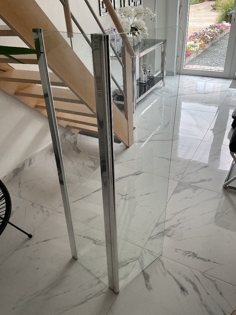 Bad Wand in glas  H 1400x B 900 compleet, Huis en Inrichting, Ophalen, Zo goed als nieuw, Met bad