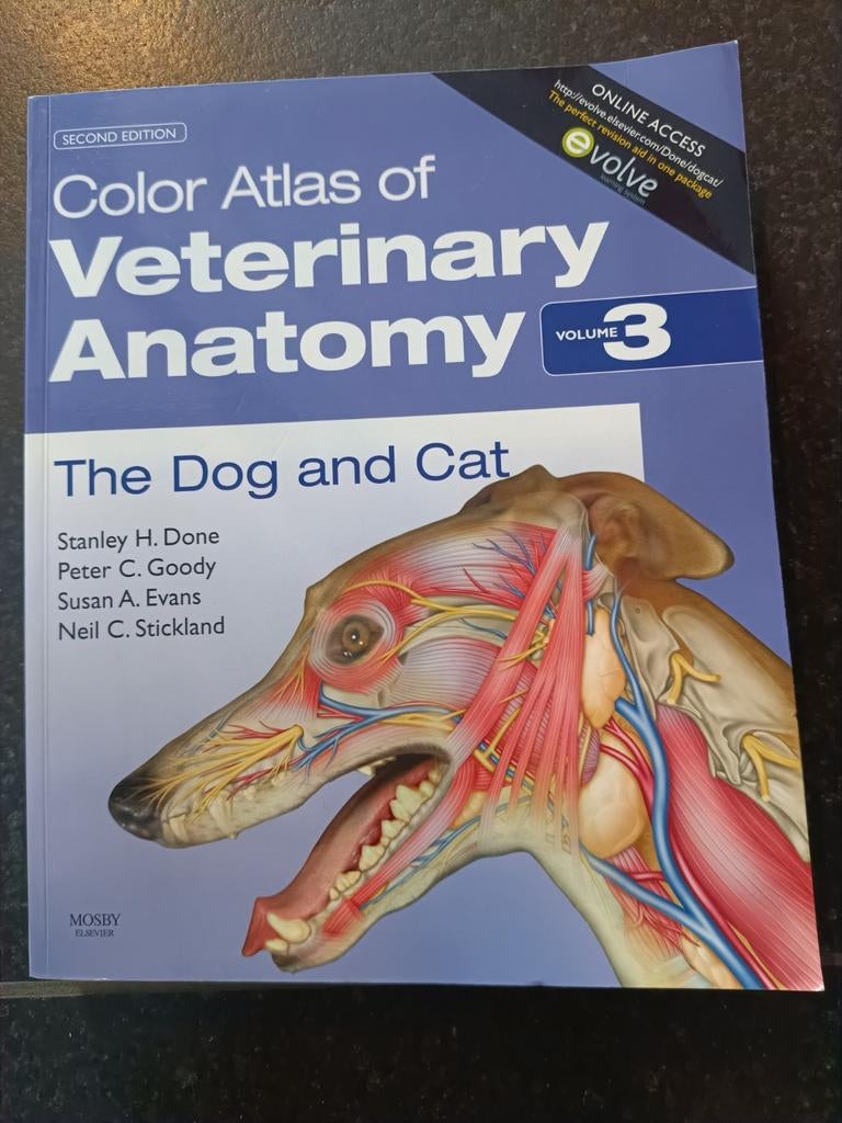 Color Atlas of Veterinary Anatomy volume 3 The Dog and Cat, Boeken, Ophalen, Zo goed als nieuw, Overige niveaus