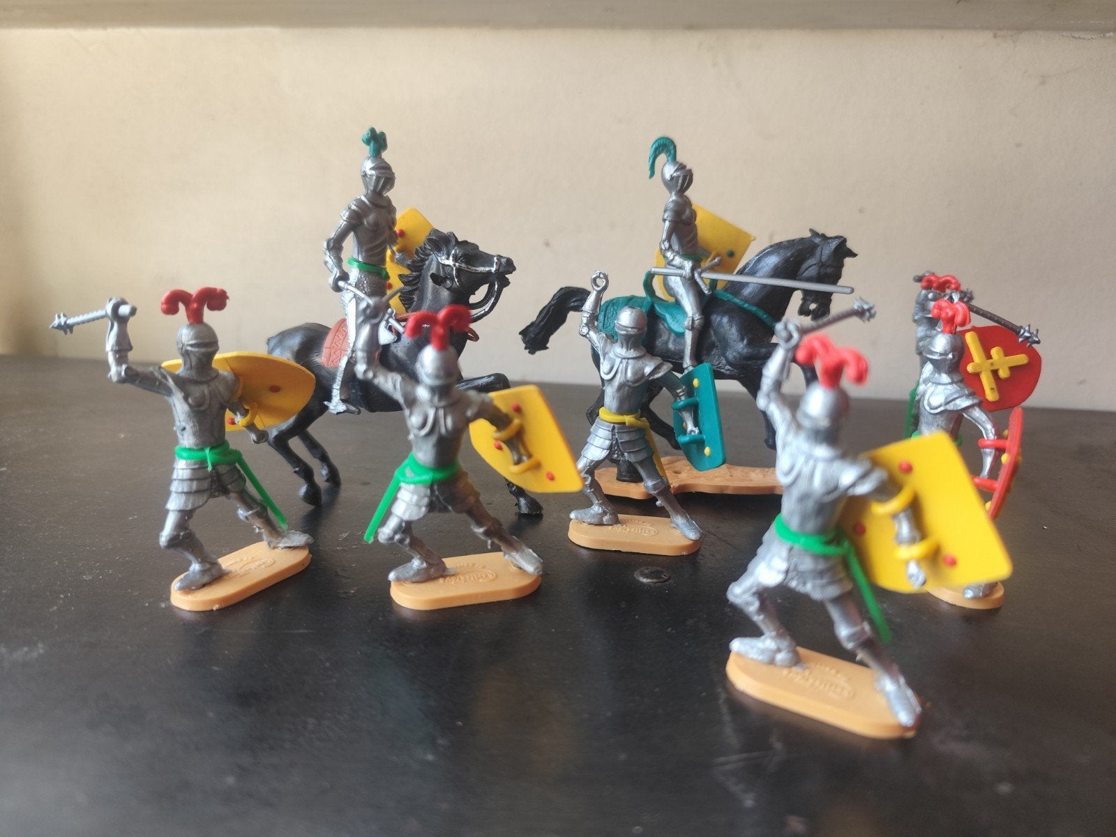Superbe lot de figurines de chevaliers vintage Cherilea Toys, Collections, Transformers, Enlèvement ou Envoi