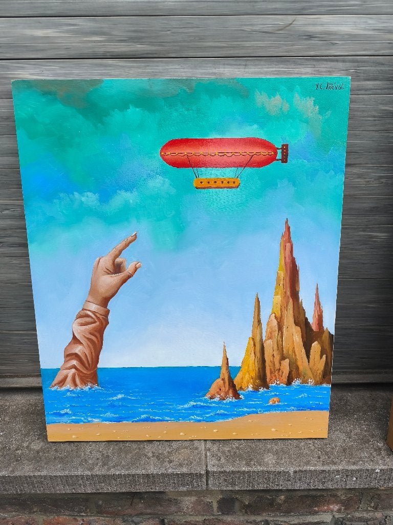 Huile sur panneau, Ophalen of Verzenden