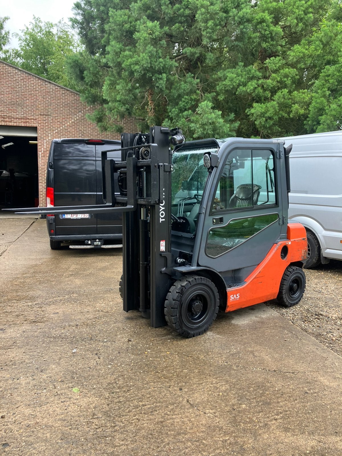 Toyota 2,5 ton Diesel met cabine en verwarming, Ophalen, Diesel, Heftruck