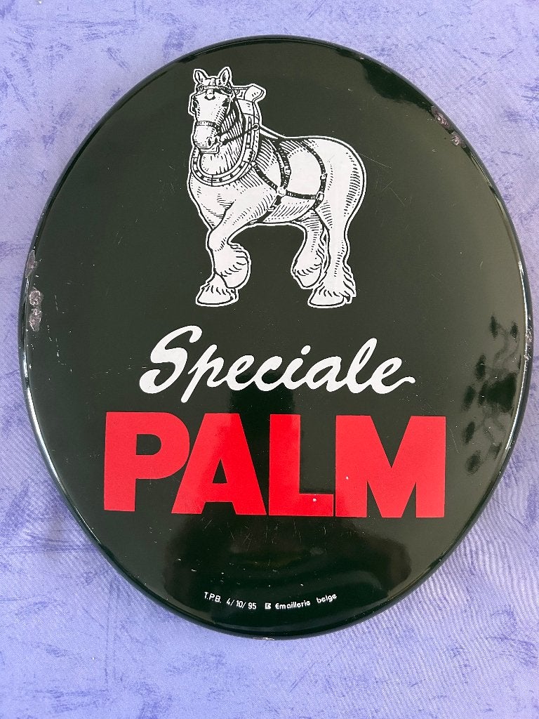 Plaque émaillée Bière PALM 1995, Enlèvement ou Envoi, Utilisé, Panneau publicitaire