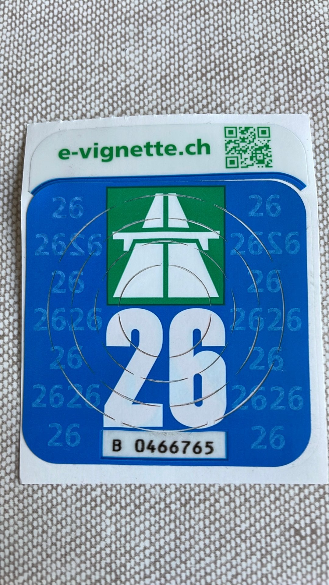 Vignette suisse 2026