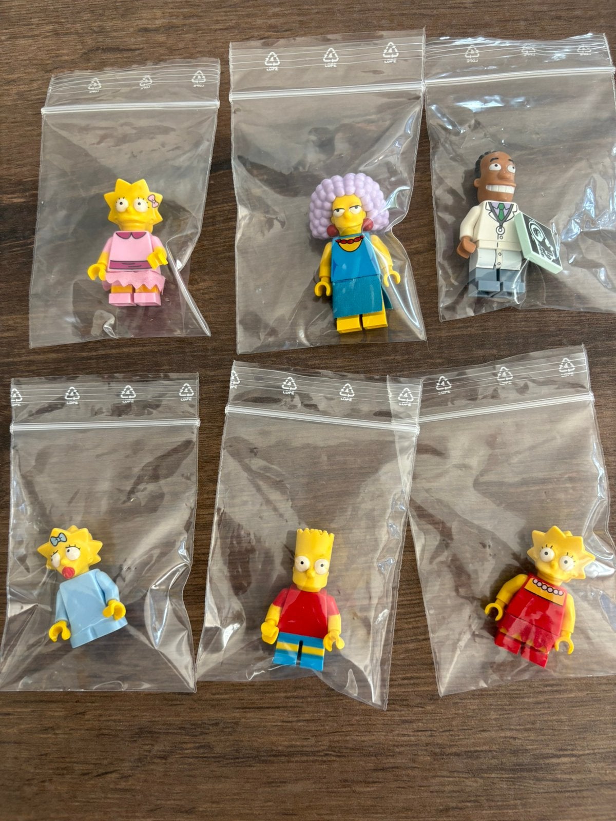 6 lego minifiguurtjes The Simpsons, Ophalen of Verzenden, Zo goed als nieuw, Lego