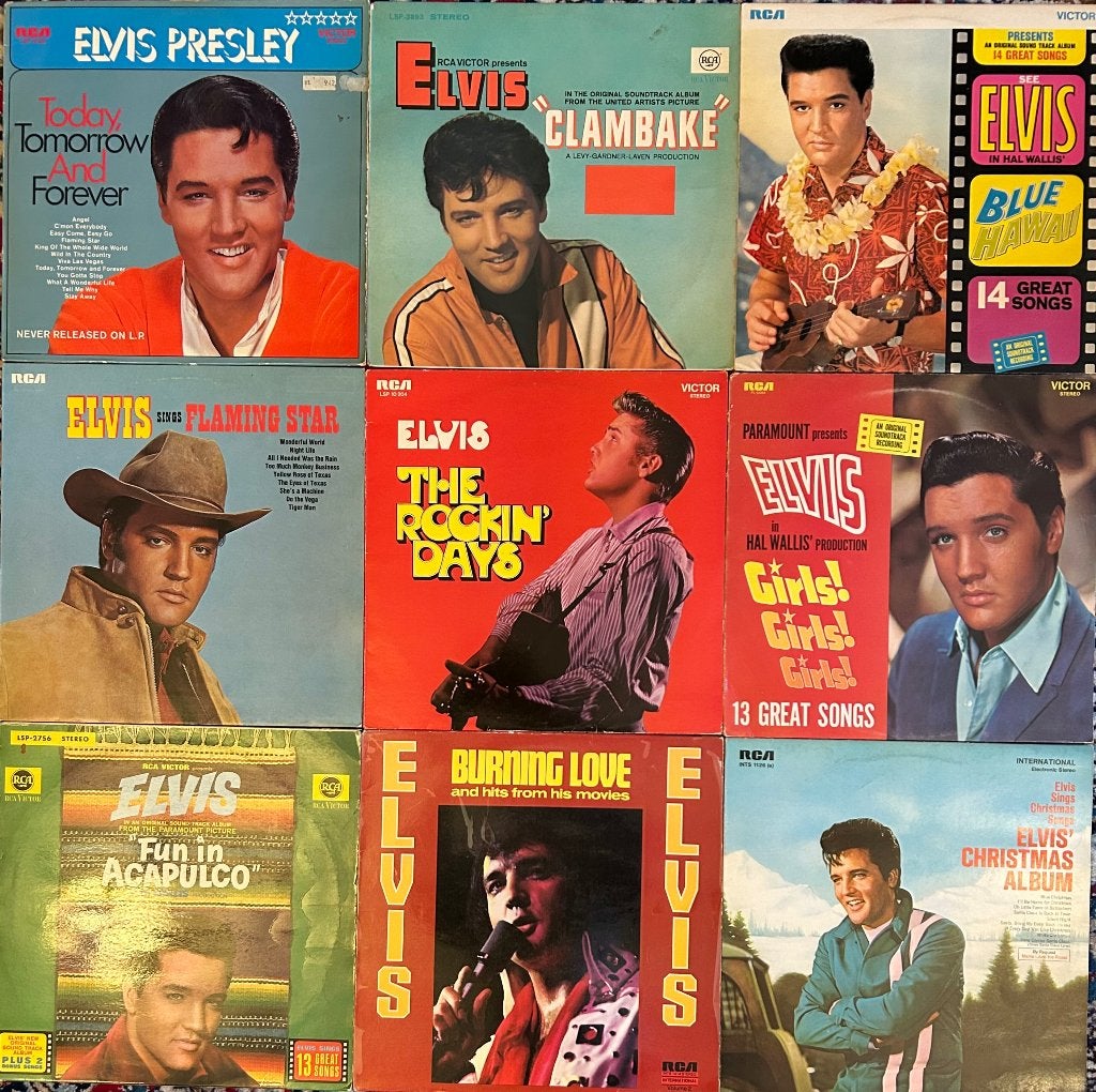Elvis Presley lp ‘s (9 stuks verzameling), LP, Gebruikt, Reissue, Ophalen of Verzenden
