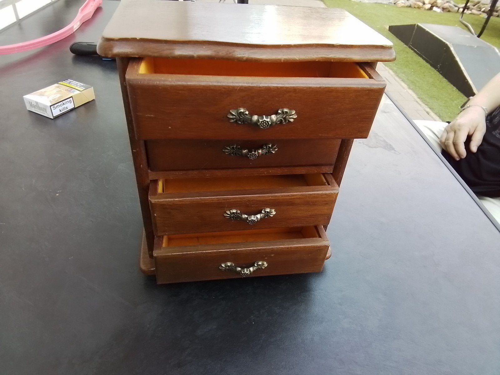 vintage juwelenkistje en muziekdoos, Antiek en Kunst, Curiosa en Brocante, Ophalen of Verzenden