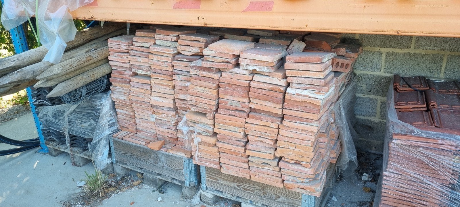 terracotta tegels 20x20x3cm, Tuin en Terras, Ophalen, Gebruikt, Overige materialen