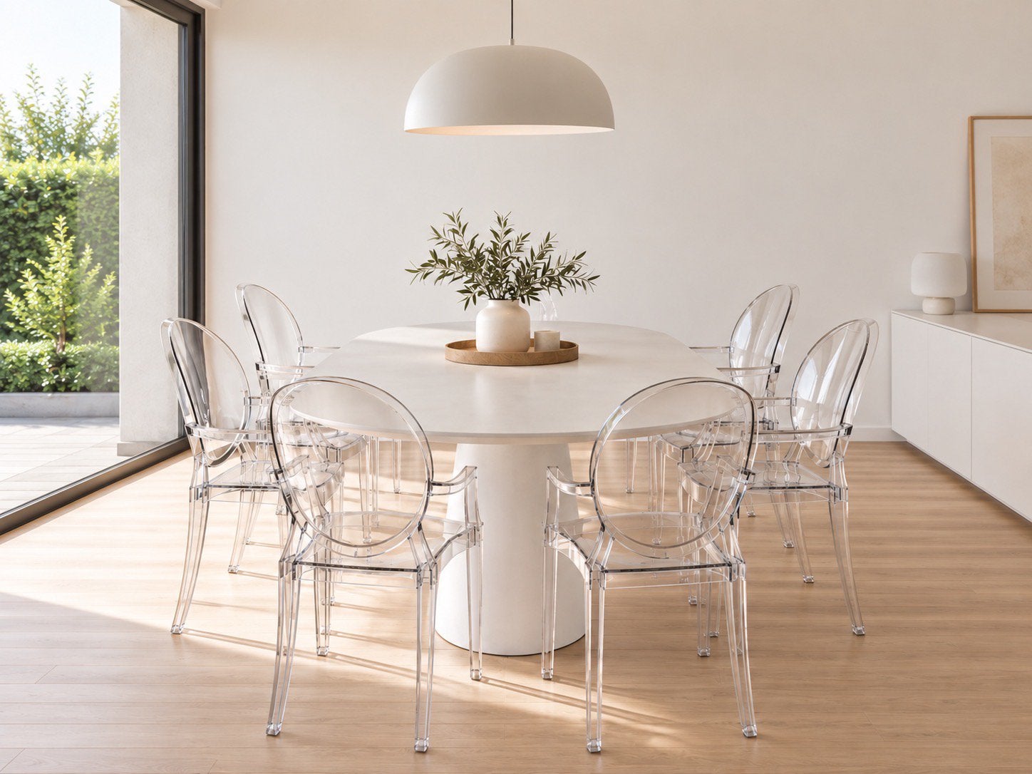6 chaises Louis Ghost de Kartell par Philippe Starck, Enlèvement, Utilisé
