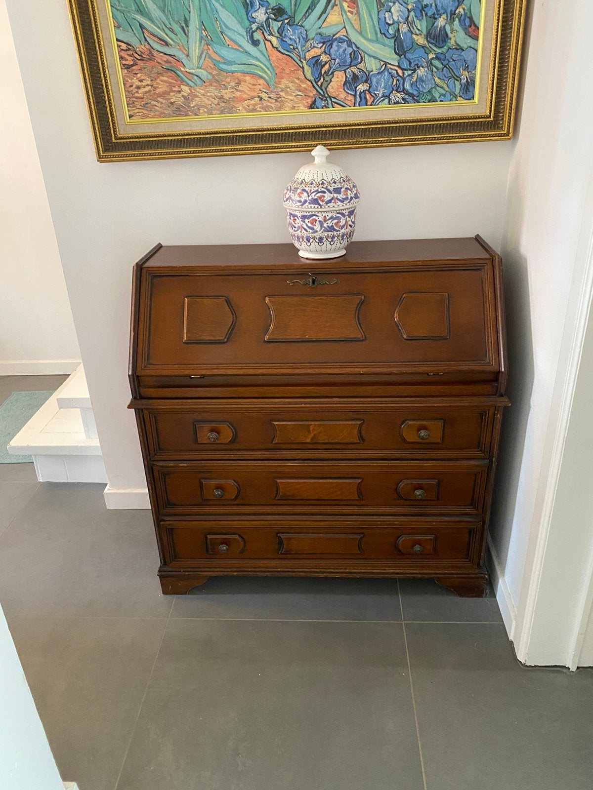 très beau secrétaire vintage bois style colonial/américain, Enlèvement, Comme neuf