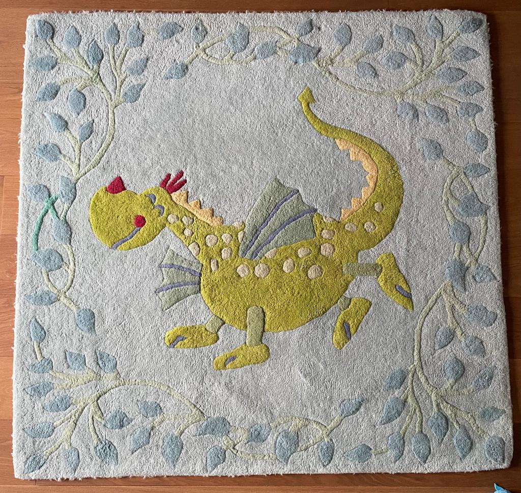 Tapijt kinderkamer Haba draak 140x140, Kinderen en Baby's, Ophalen, Gebruikt, Overige typen