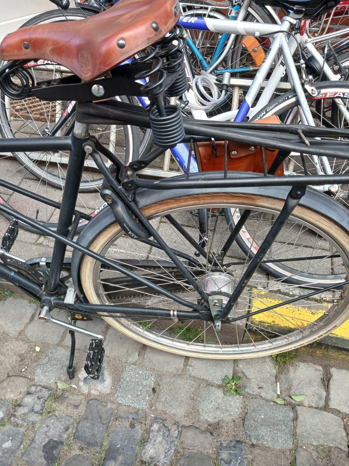 achielle fiets, Ophalen