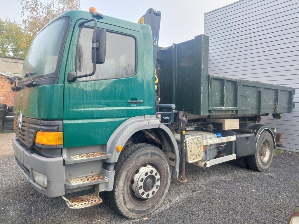 Mercedes-Benz Atego 1923K/7,1 4x2 *Kipper+Kraan+Container, Stof, Zwart, Mercedes-Benz, Bedrijf
