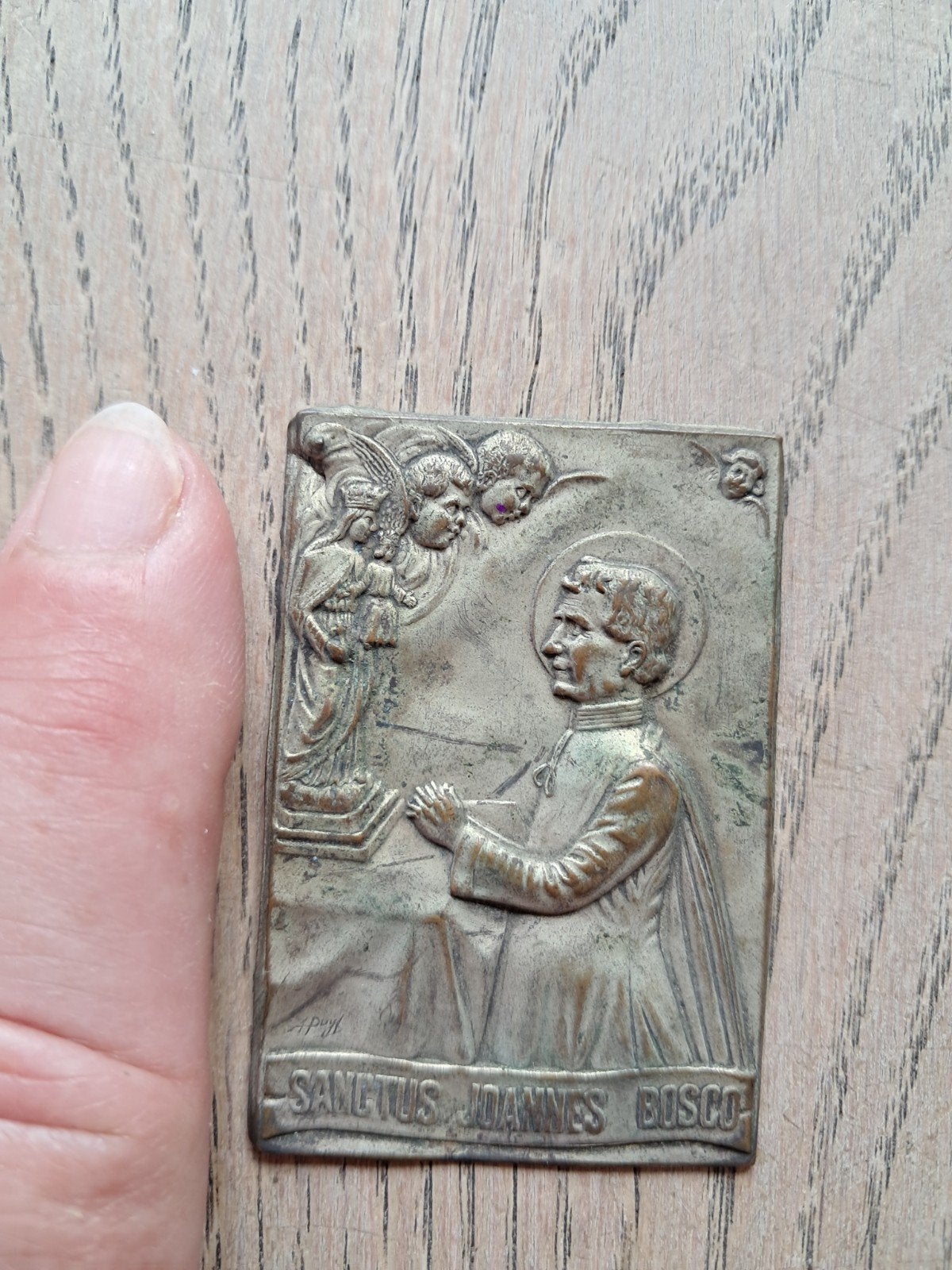Geponsd religieus plaatje van Don Bosco (Johannes Bosco), Ophalen of Verzenden