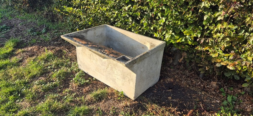 Bac à laver ancien + jardinières vintage, Enlèvement, Utilisé, Autres types