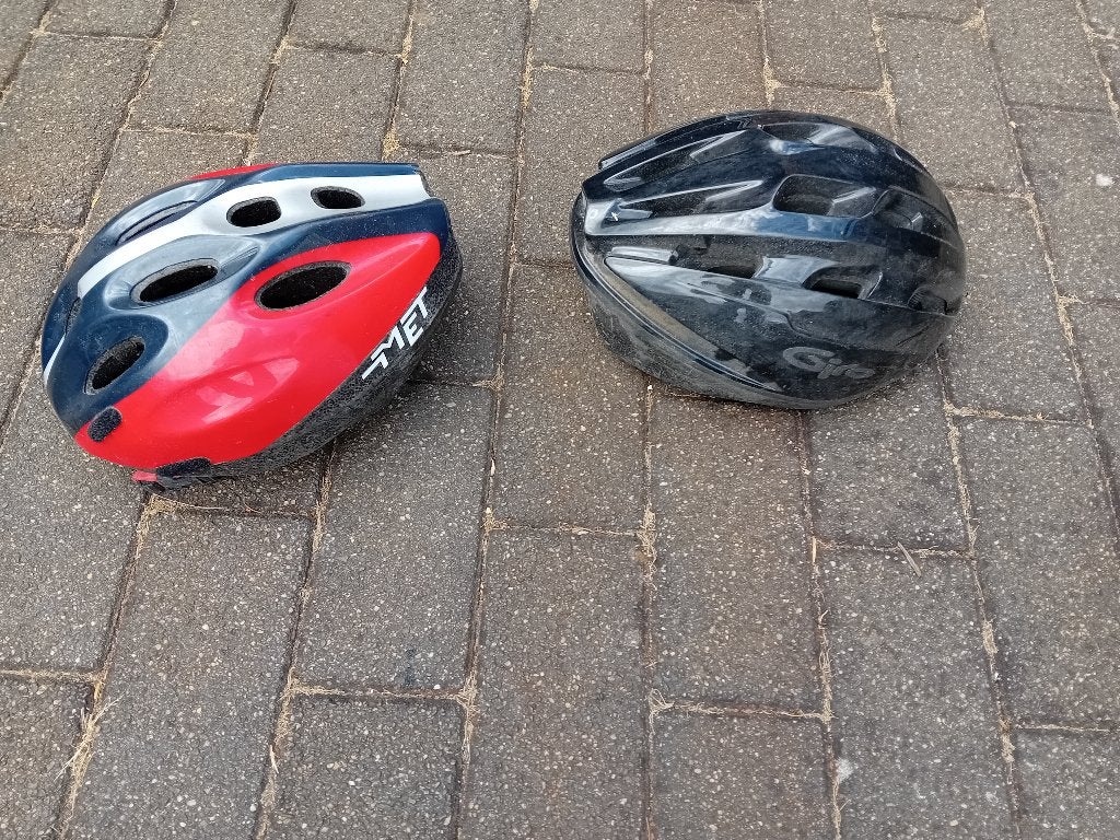 fietshelmen, Vélos & Vélomoteurs, Accessoires vélo | Casques de vélo, Enlèvement, Utilisé, Homme ou Femme