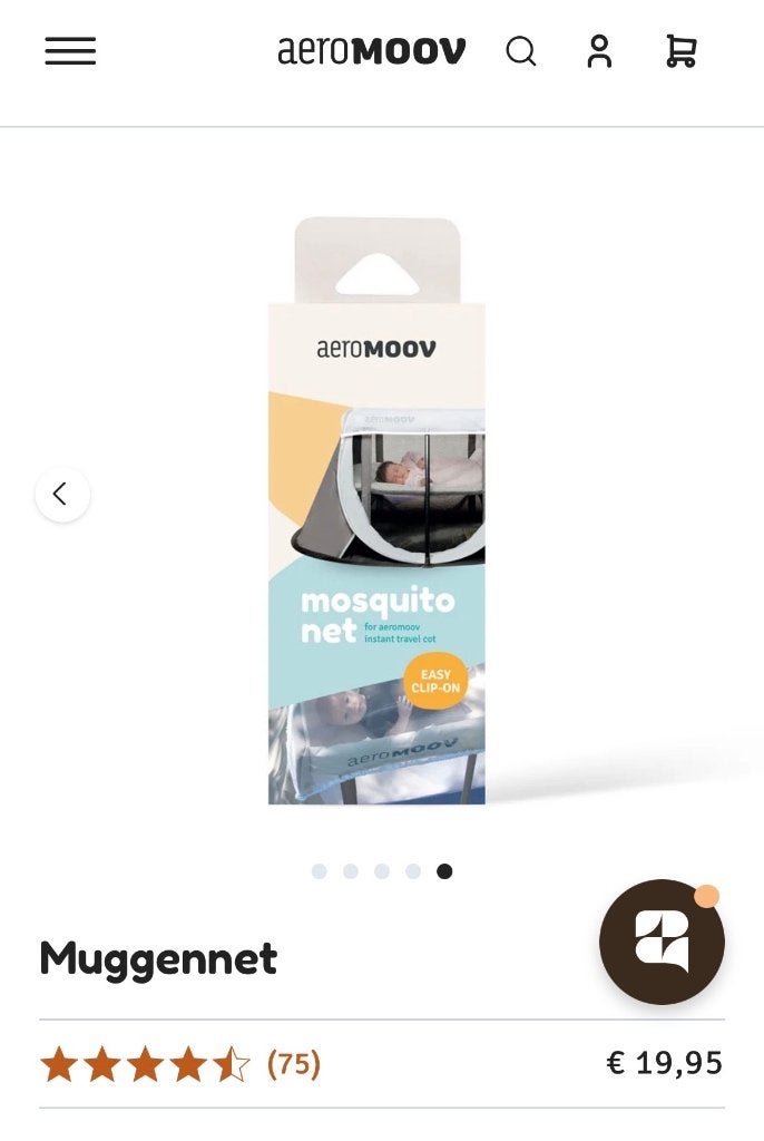 muggennet voor aeromoov reisbed, Ophalen, Zo goed als nieuw, Overige typen