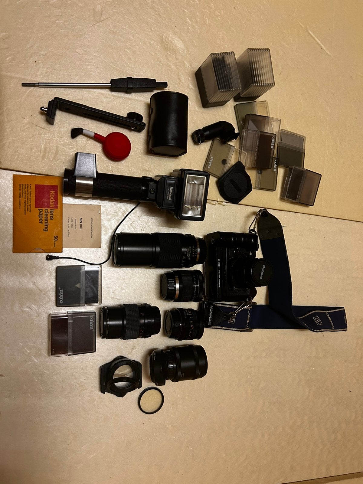 Chinon ce 4 met pw 530 en andere toebehoren, Enlèvement, Utilisé, Reflex miroir