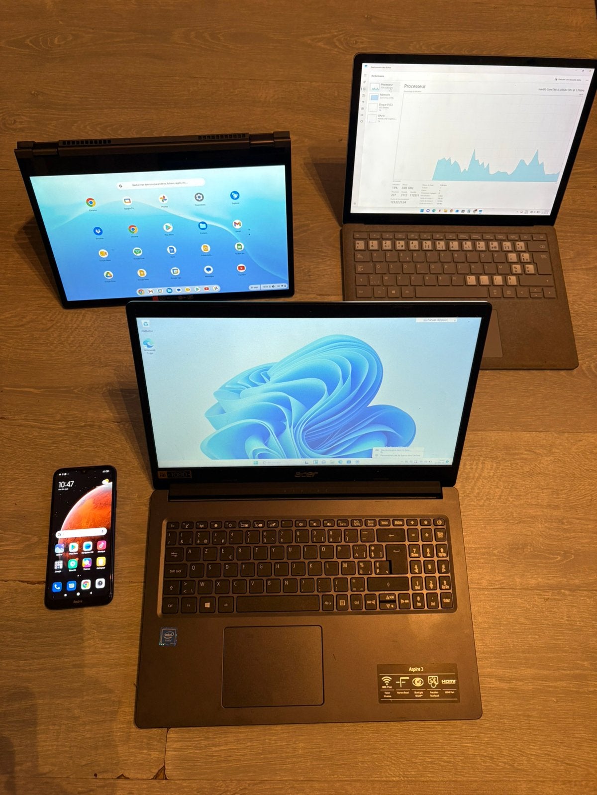 Lot pc portable et gsm, Enlèvement ou Envoi, Comme neuf, SSD