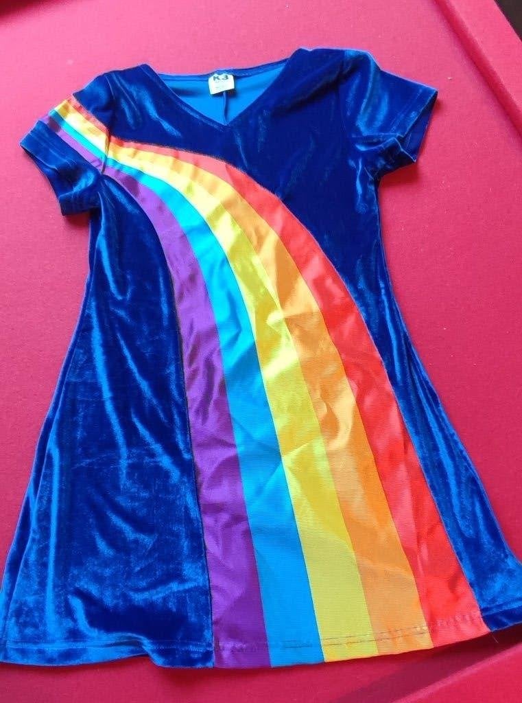K3 Regenboog verkleedjurkje, Kinderen en Baby's, Ophalen of Verzenden, Zo goed als nieuw, 134 t/m 140