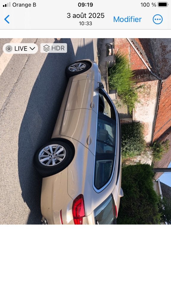 BMW 520d break, Auto's, BMW, Euro 5, Beige, Beige, Leder